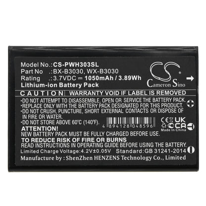Replacement Battery for Panasonic | Listen Technologies WX-H3030 – Wireless Headset – 1050mAh / 3.7V - image 3