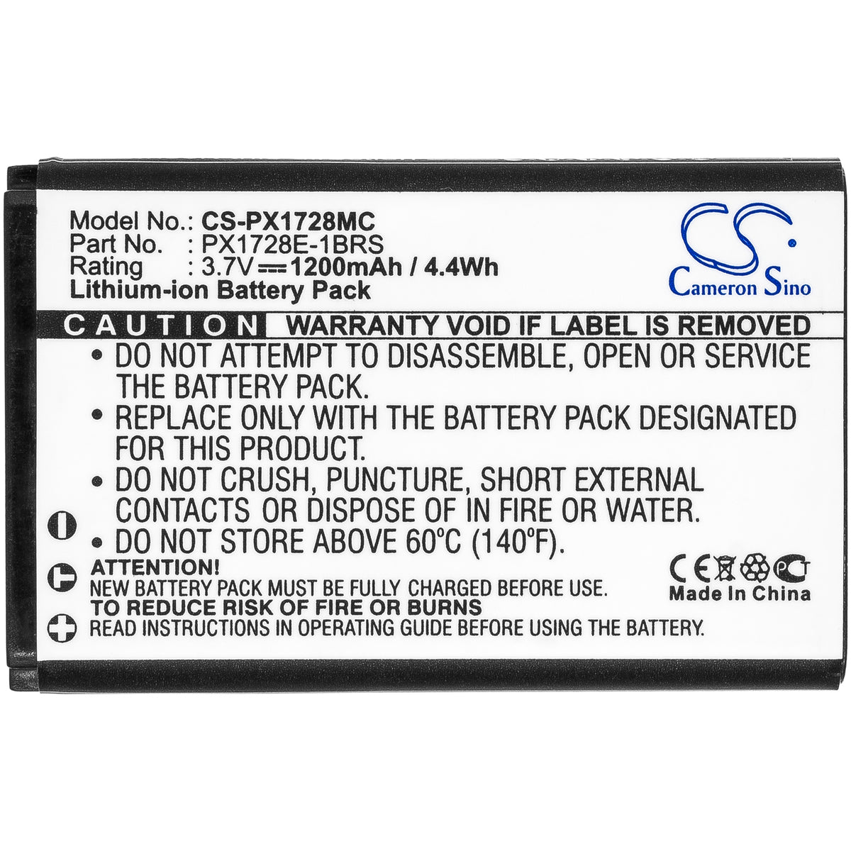 Replacement Battery for Toshiba Camileo Air 10 – Camera – 1200mAh / 3.7V