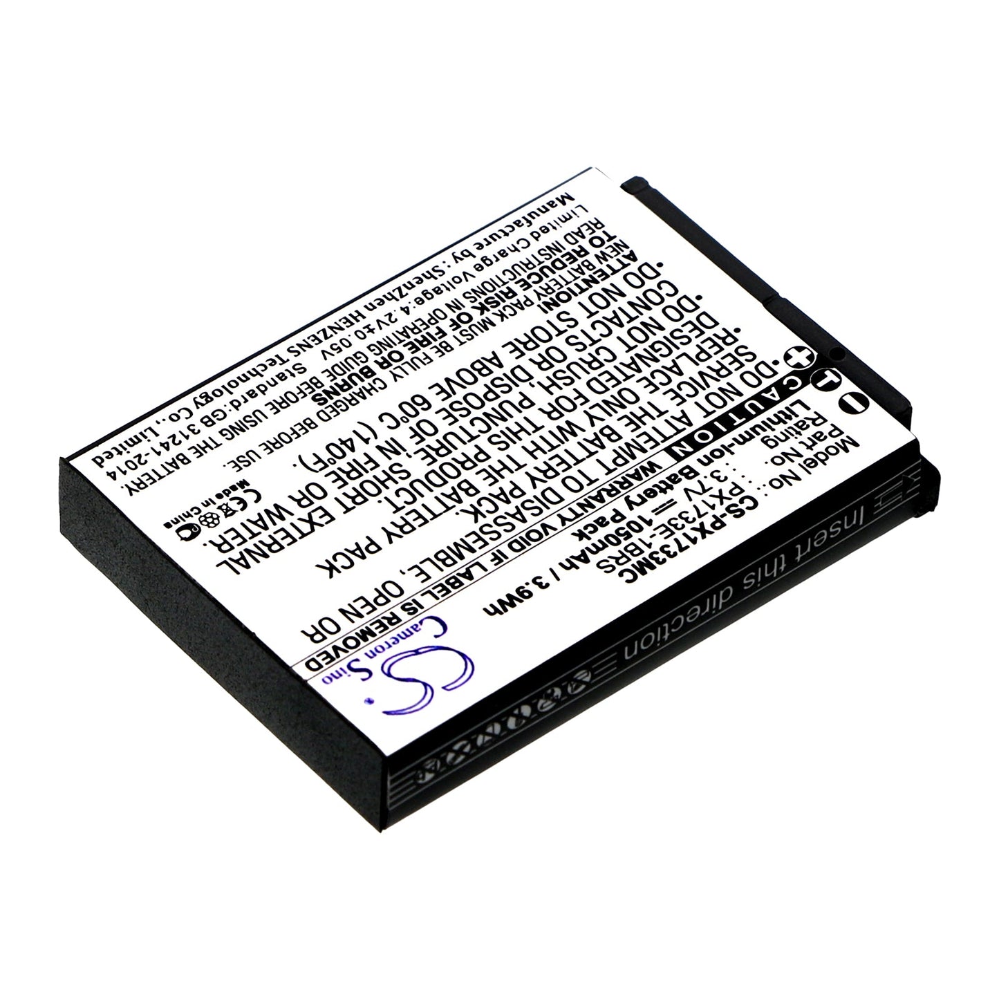 Replacement Battery for Toshiba  Camileo S30 – Camera – 1050mAh x 3.9Wh / 3.7V