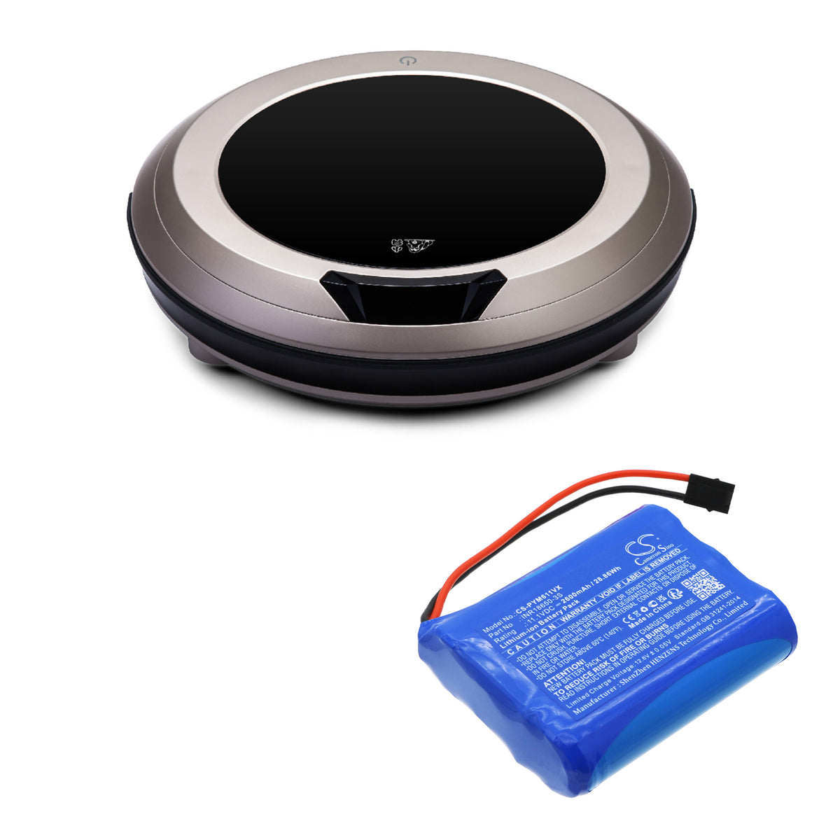 Replacement Battery for Puppyoo V-M611 – Vacuum – 2600mAh / 11.1V