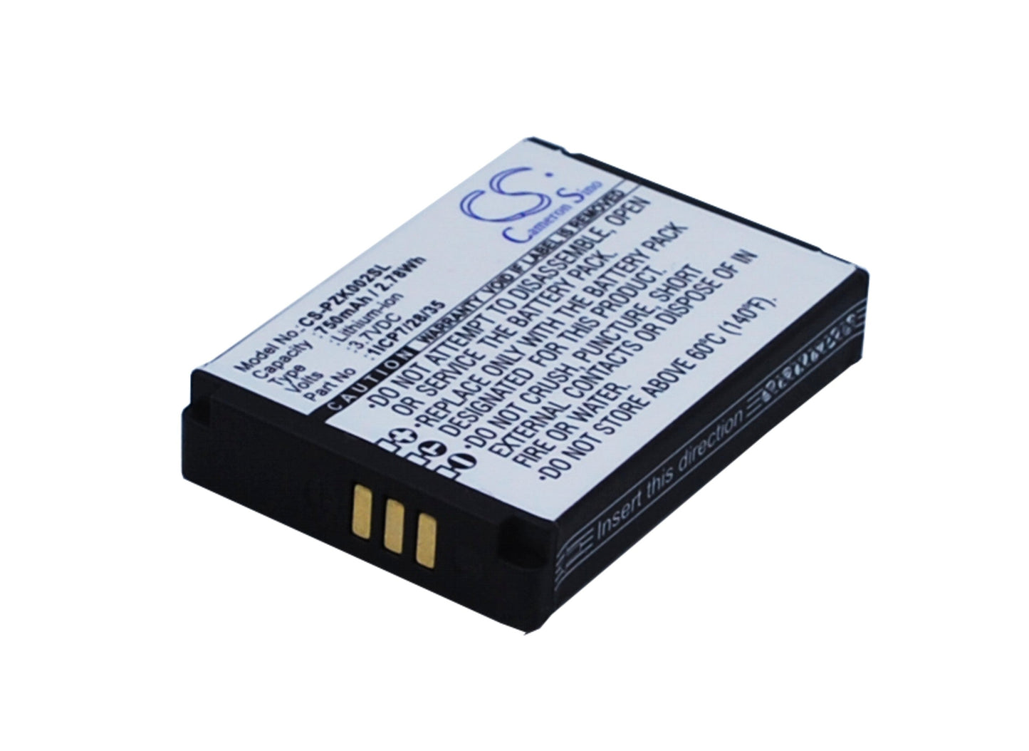 Replacement Battery for Parrot  Zik 2.0 – Wireless Headset – 750mAh / 2.78Wh / 3.7V