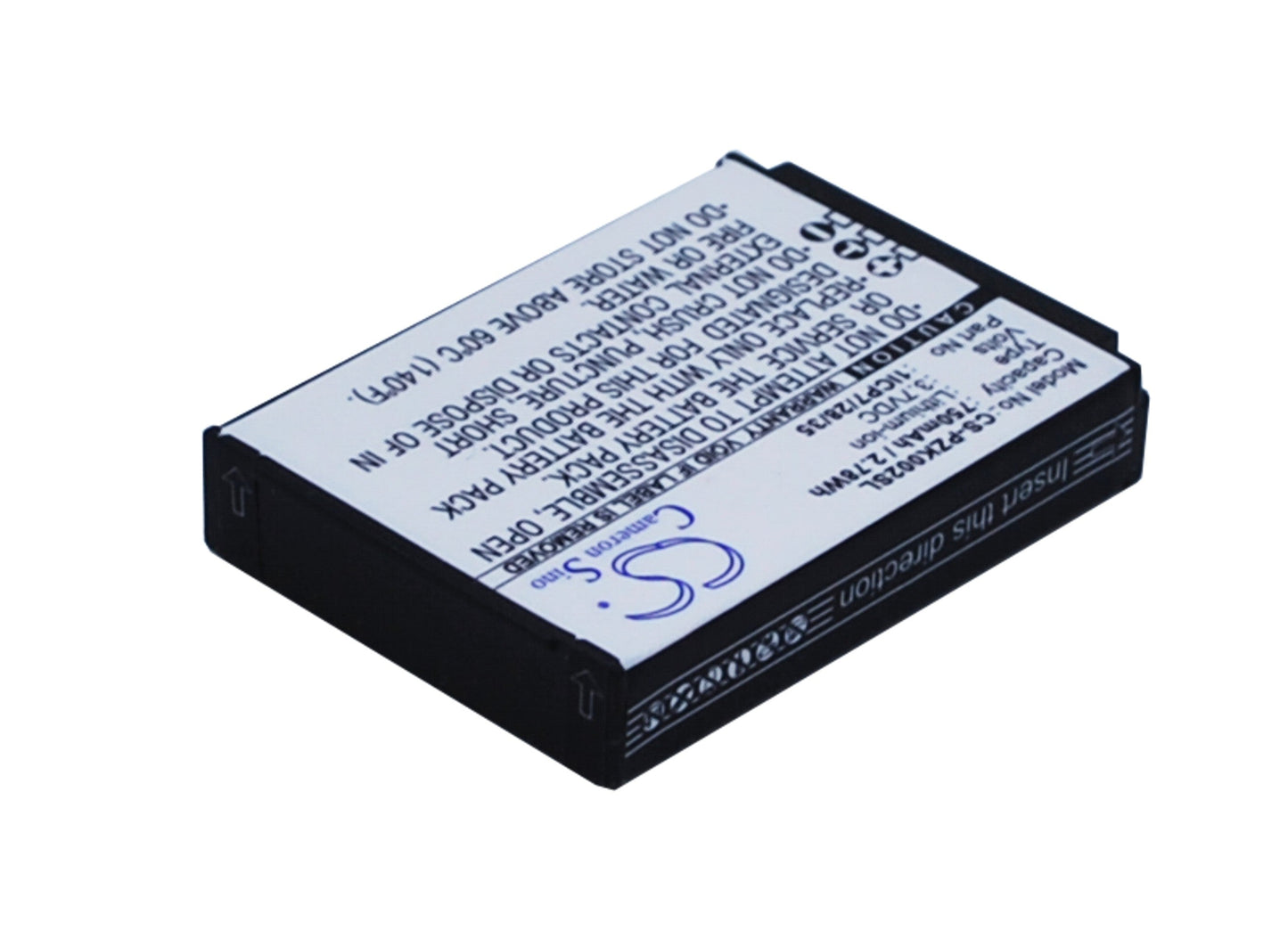 Replacement Battery for Parrot  Zik 2.0 – Wireless Headset – 750mAh / 2.78Wh / 3.7V