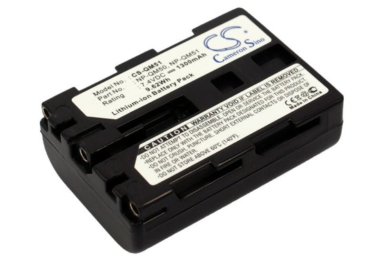 Replacement Battery for Sony DCR-DVD300 – Camera – 1300mAh / 7.4V