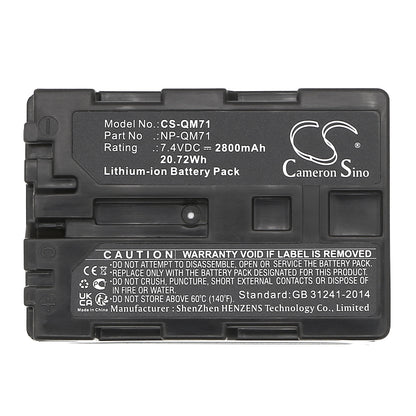 Replacement Battery for Sony CCD-TRV108 – Camera – 2800mAh / 7.4V