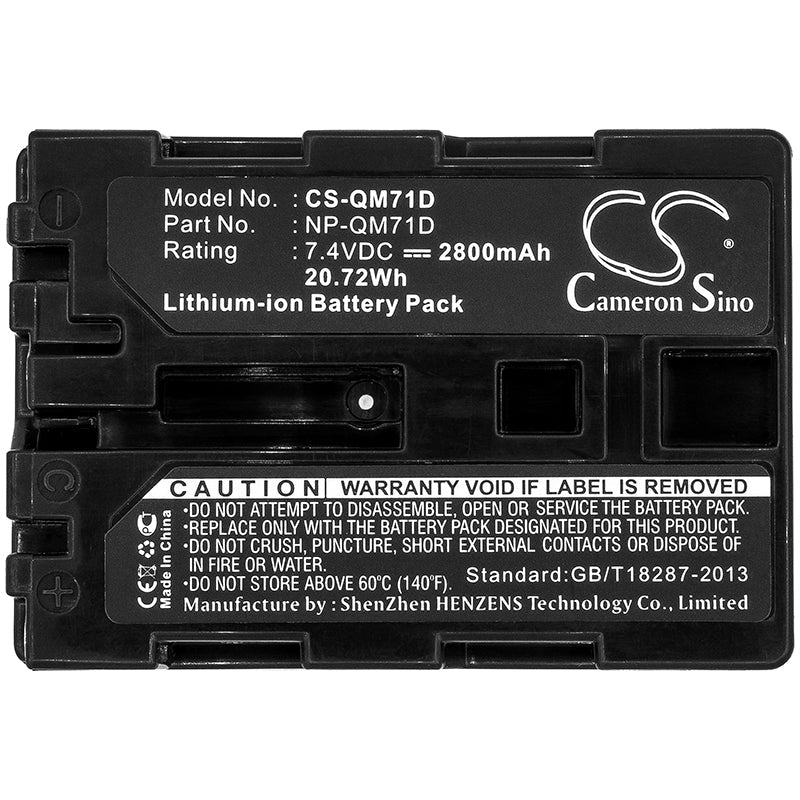 Replacement Battery for Sony  CCD-TRV108 – Camera – 2800mAh / 7.4V