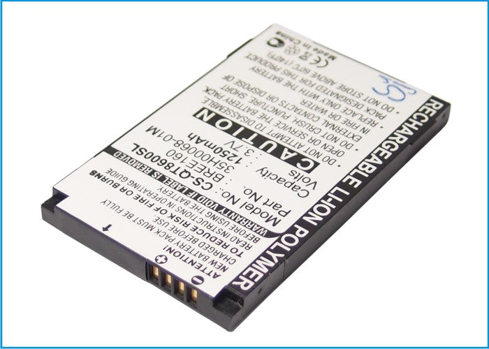 Replacement Battery for Orange  SPV C700 – Mobile, SmartPhone – 1250mAh / 4.63Wh / 3.7V