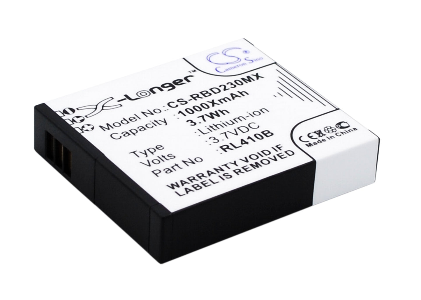 Replacement Battery for Rollei Actioncam 230 – Camera – 1000mAh / 3.7V - image 2