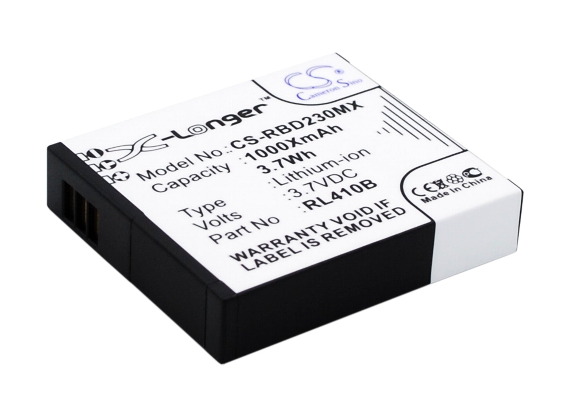 Replacement Battery for Rollei Actioncam 230 – Camera – 1000mAh / 3.7V - image 2