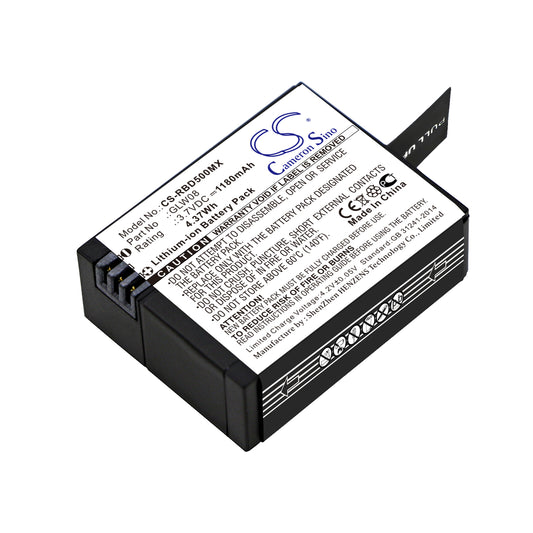 Replacement Battery for Rollei Actioncam 500 – Camera – 1180mAh / 3.7V