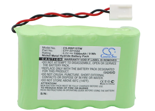Replacement Battery for Ritron BP5NM – Two-Way Radio – 1500mAh / 6V