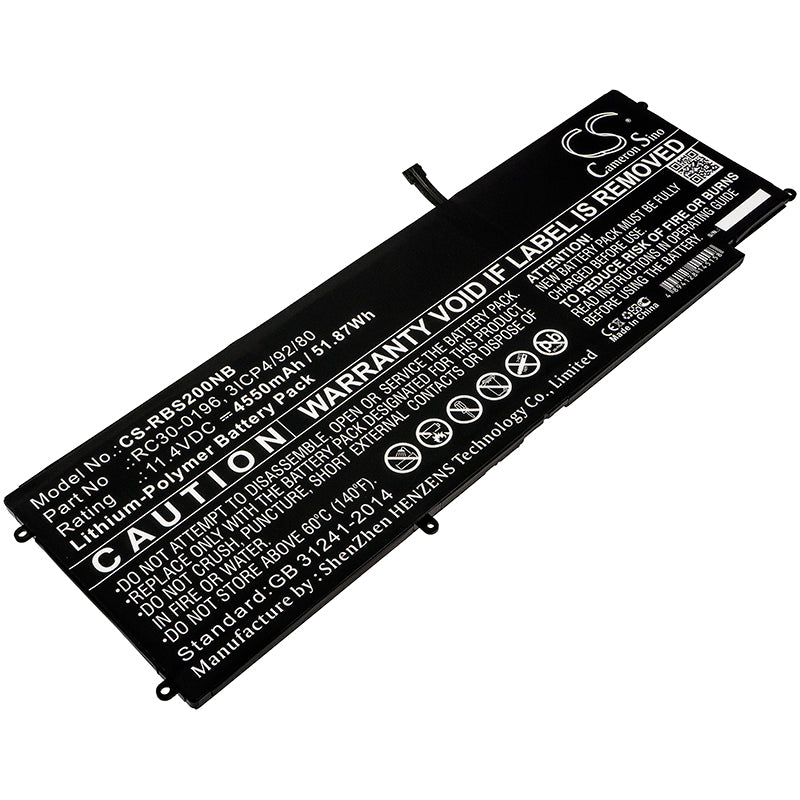 Replacement Battery for Razer Blade Stealth 2016 V2 – Notebook, Laptop – 4550mAh / 11.4V - image 1