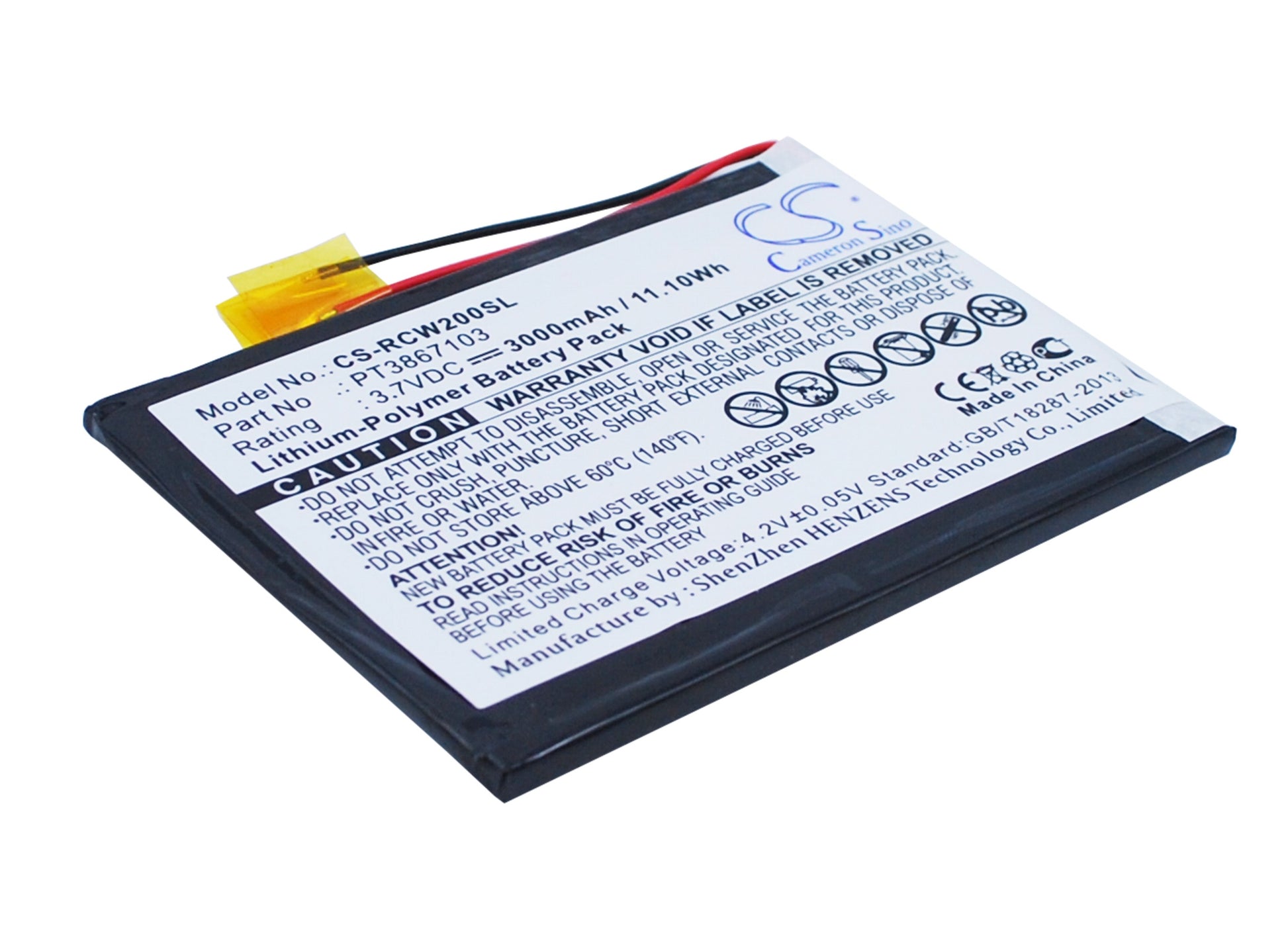 Replacement Battery for RCA RCT6077W2 – Tablet – 3000mAh / 3.7V - image 1