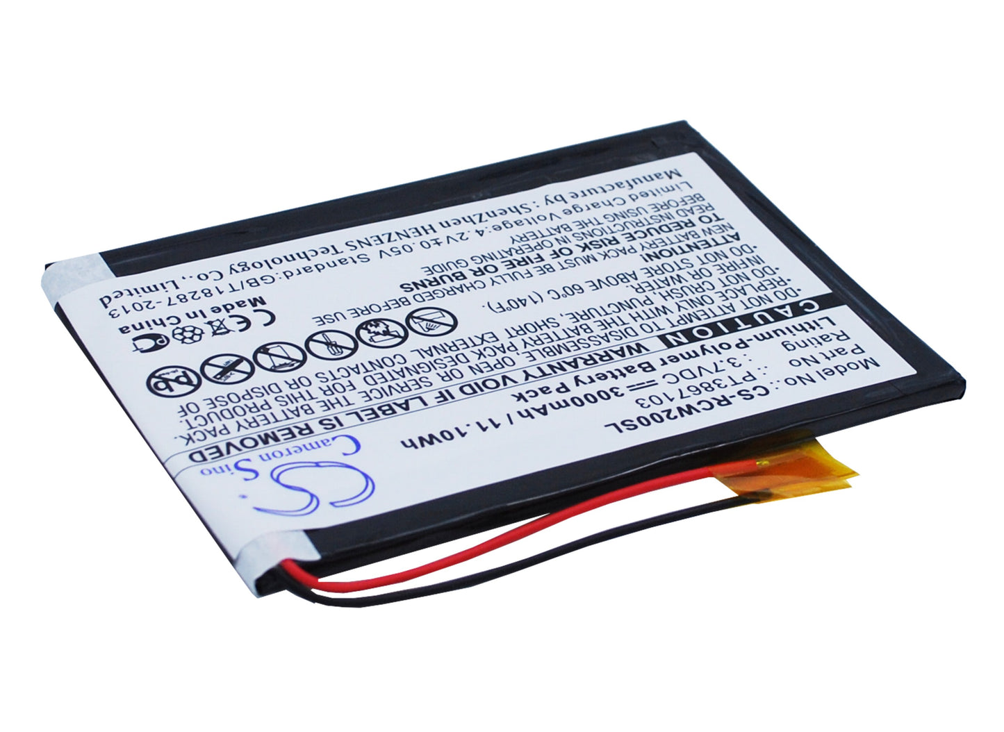 Replacement Battery for RCA RCT6077W2 – Tablet – 3000mAh / 3.7V - image 3