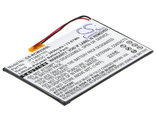 Replacement Battery for RCA RCT6272W23 – Tablet – 3650mAh / 3.8V - image 1
