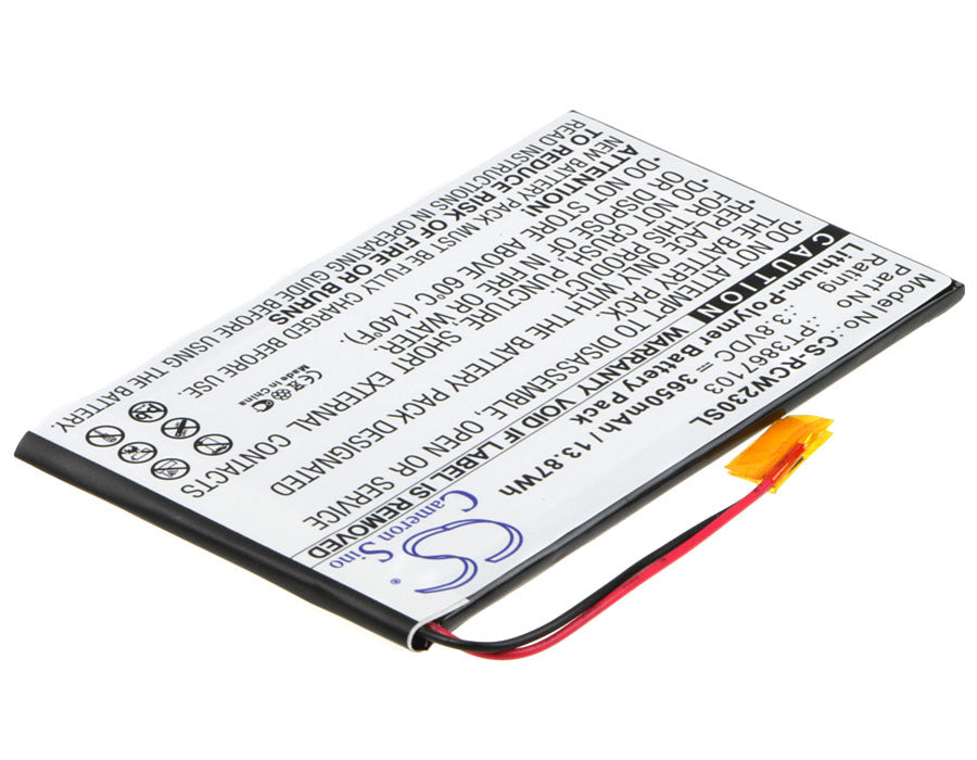 Replacement Battery for RCA RCT6272W23 – Tablet – 3650mAh / 3.8V - image 2