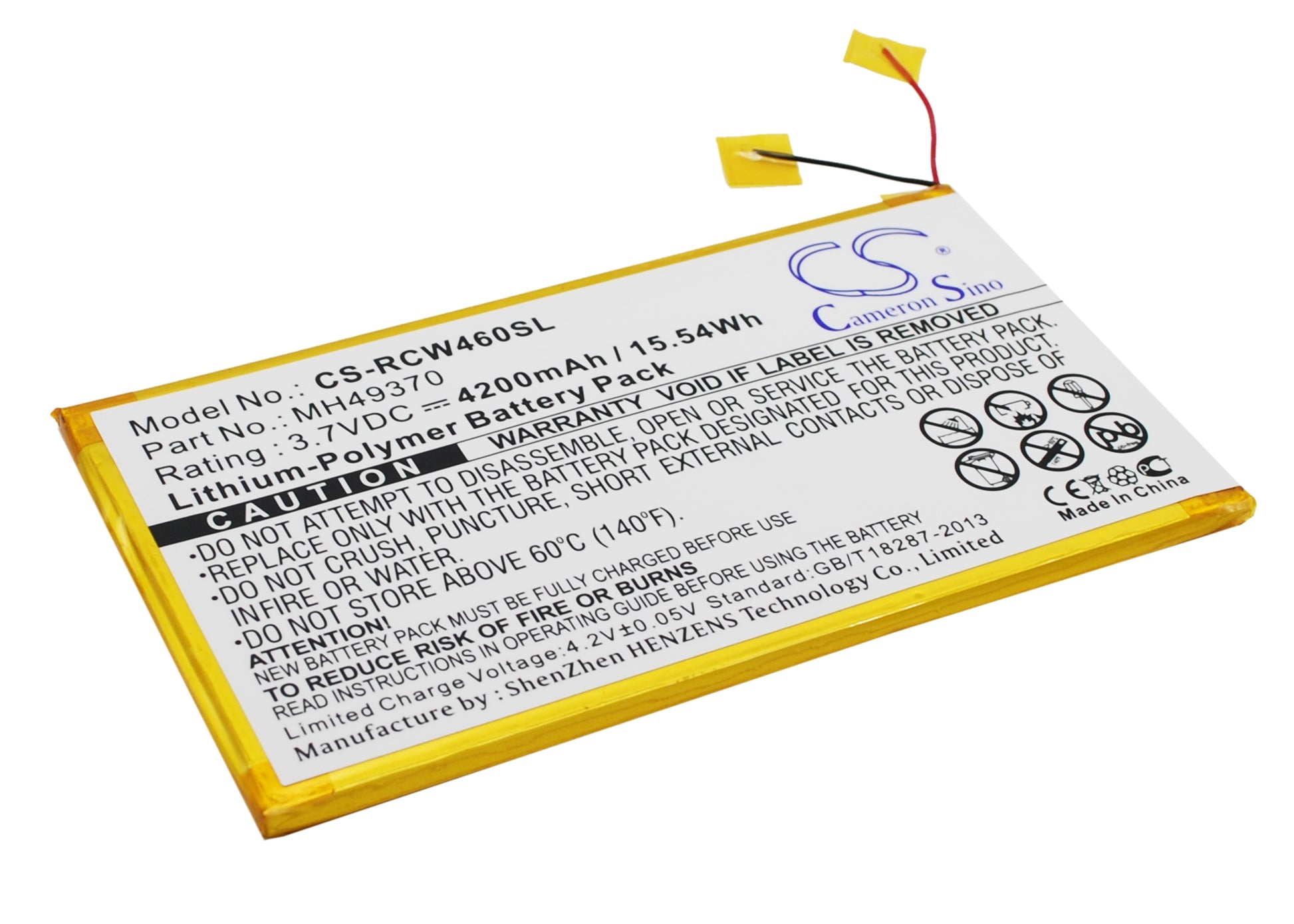 Replacement Battery for RCA RCT6203W46 – Tablet – 4200mAh / 3.7V - image 2