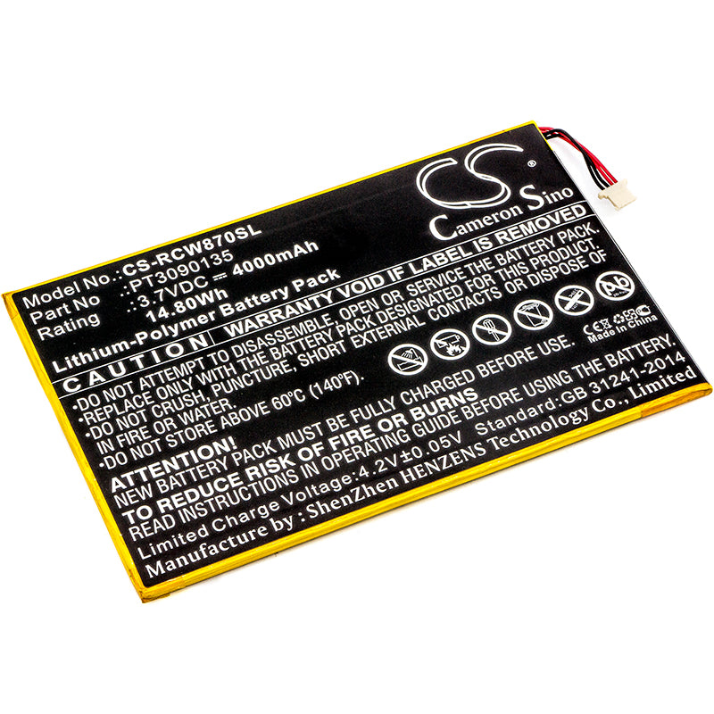 Replacement Battery for RCA Galileo Pro 11.5" – Tablet – 4000mAh / 3.7V - image 1