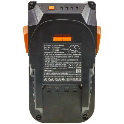Replacement Battery for AEG | Ridgid BFL 18 – Power Tool – 4000mAh / 18V