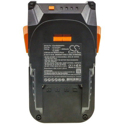 Replacement Battery for AEG  BFL 18 – Power Tools – 4000mAh / 72.00Wh / 18.0V