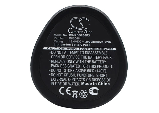 Replacement Battery for AEG | Ridgid BLL12C – Power Tool – 2000mAh / 12V