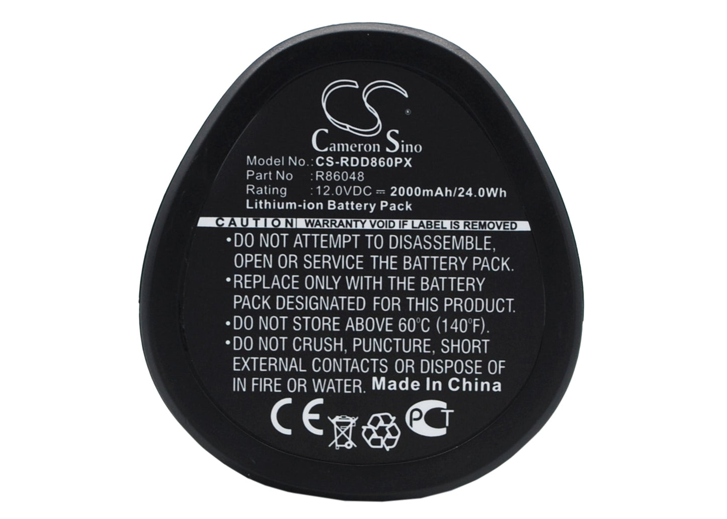 Replacement Battery for Ridgid  AC82049 – Power Tools – 2000mAh / 24.00Wh / 12.0V
