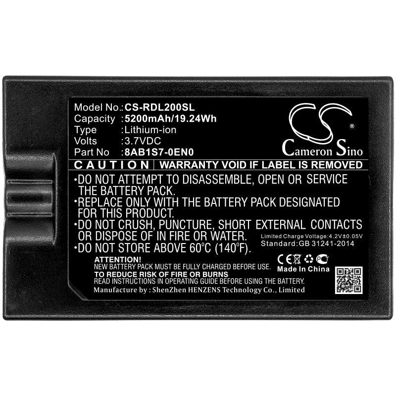 Replacement Battery for Ring Video Doorbell 2 – Home Security Camera – 5200mAh / 3.7V