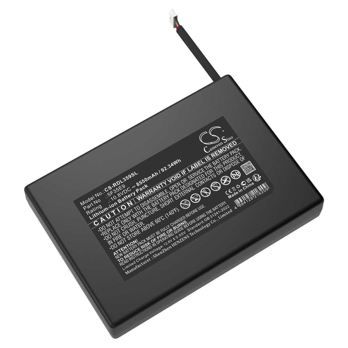 Replacement Battery for Ring power pack – Home Security Camera – 8550mAh / 10.8V