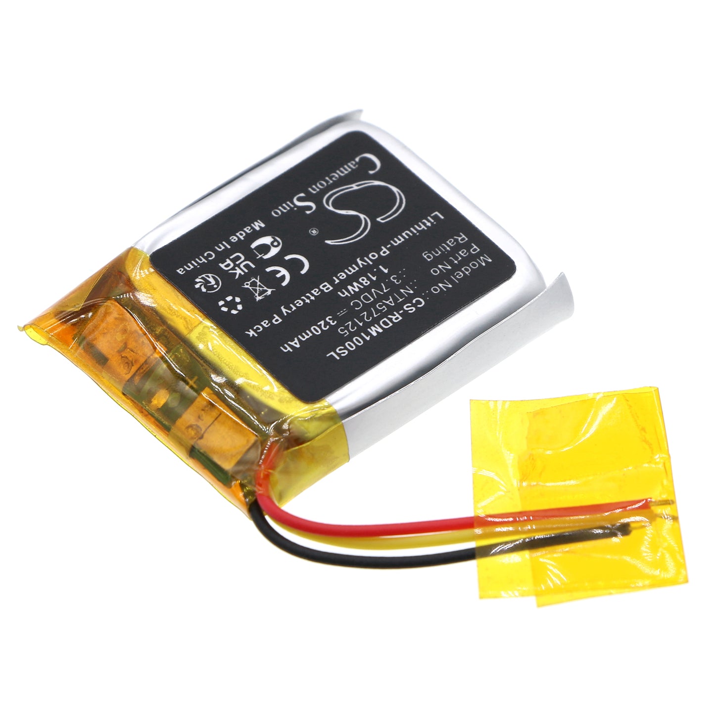 Replacement Battery for Rode GO Receiver – Wireless Headset – 320mAh / 3.7V - image 2
