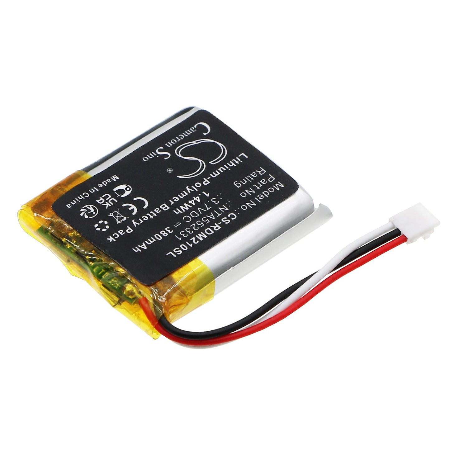 Replacement Battery for Rode  Wireless Go II – Wireless Headset – 380mAh / 1.44Wh / 3.8V