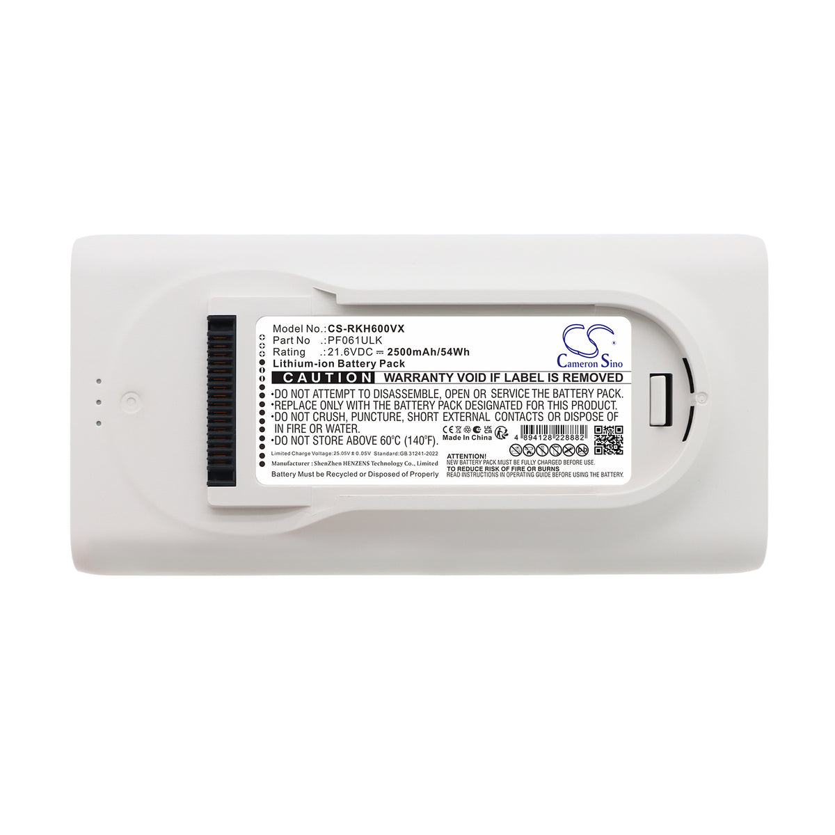 Replacement Battery for Roborock H60 Hub – Vacuum – 2500mAh / 21.6V