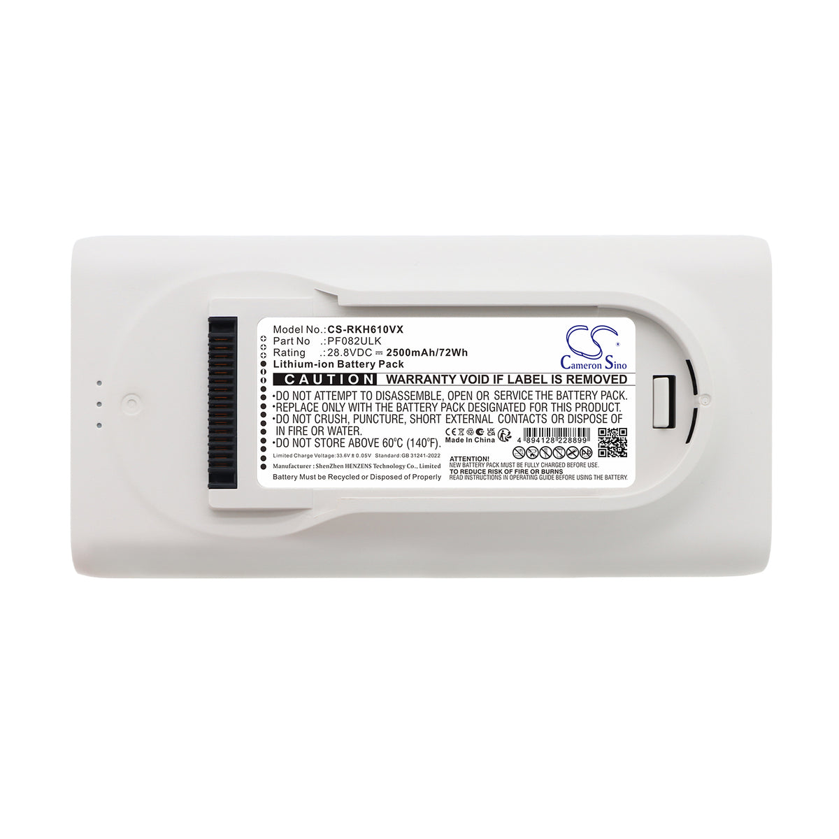 Replacement Battery for Roborock H60 Hub Pro – Vacuum – 2500mAh / 28.8V