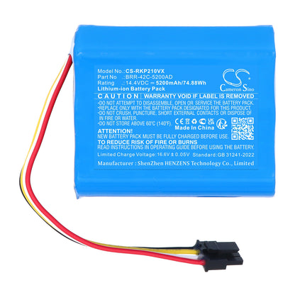 Replacement Battery for Roborock P20 Pro – Vacuum – 5200mAh / 14.4V