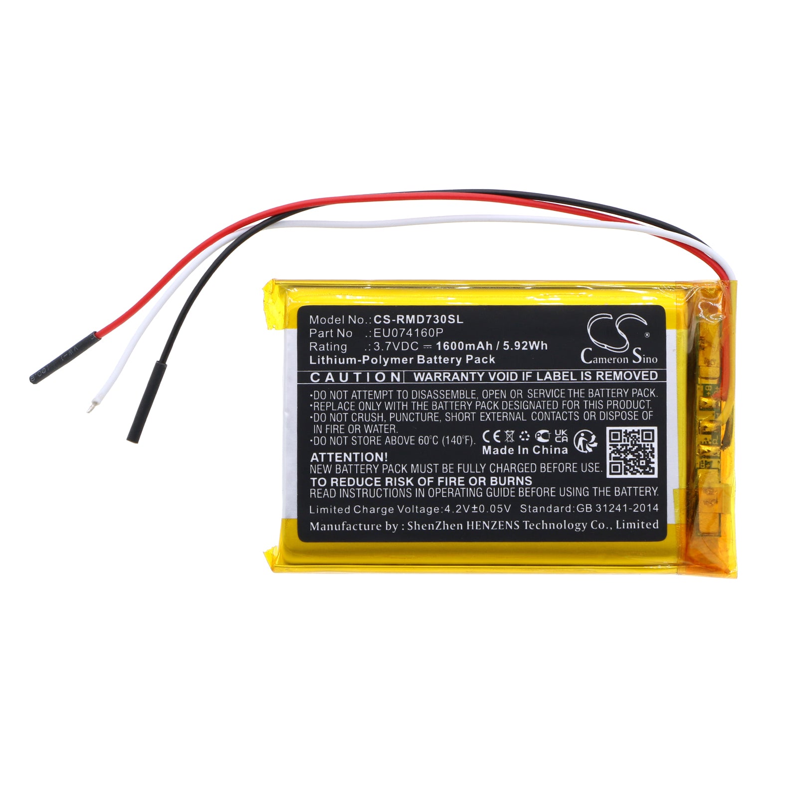 Replacement Battery for Rand McNally TND-730 – GPS, Navigator – 1600mAh / 3.7V - image 3