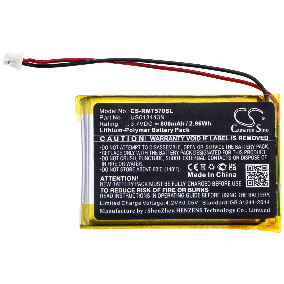 Replacement Battery for Rapoo MT750L – Keyboard,Mouse – 800mAh / 3.7V