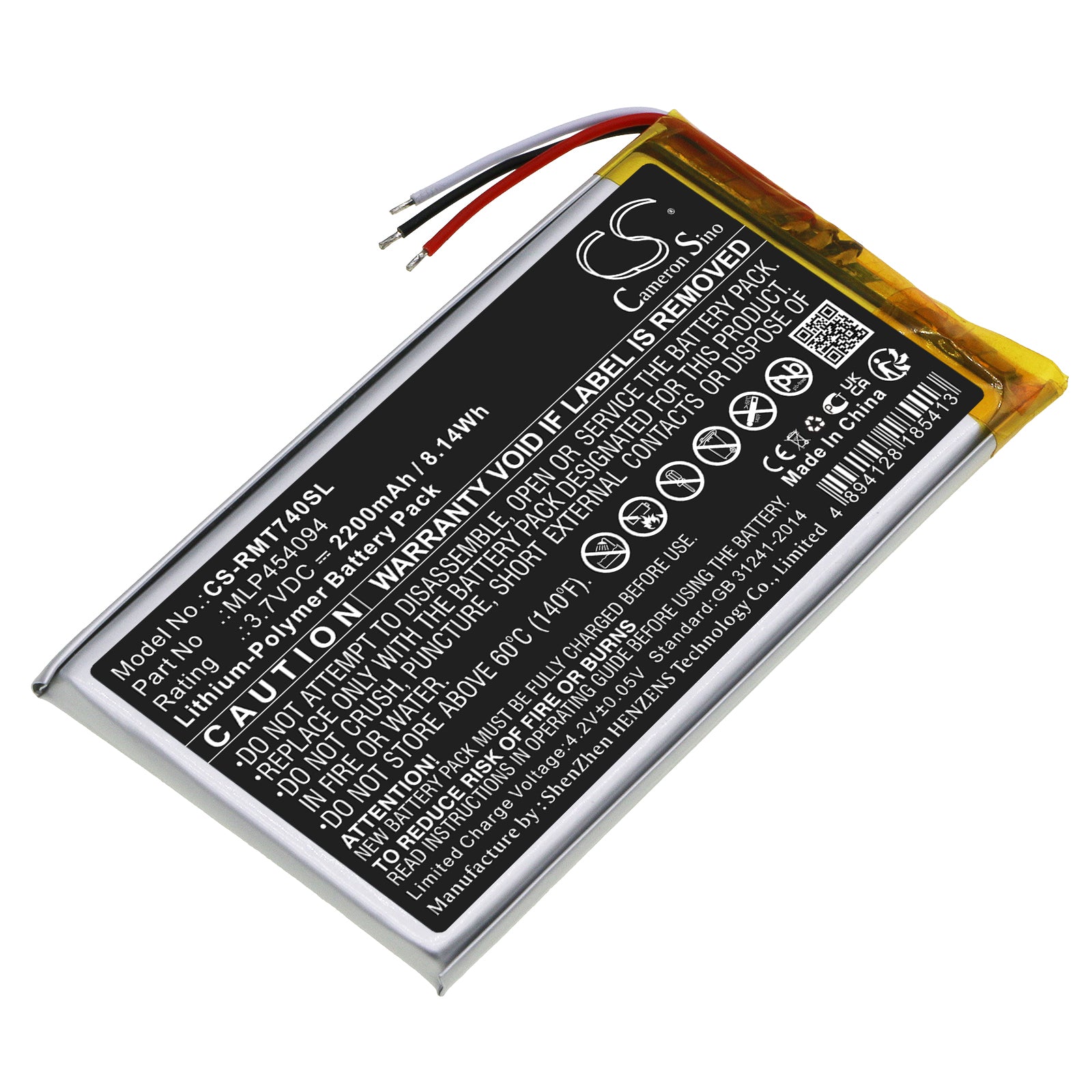 Replacement Battery for Rand McNally TND-740 – GPS, Navigator – 2200mAh / 3.7V - image 1