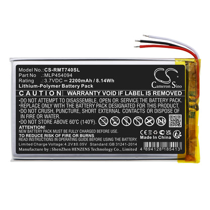 Replacement Battery for Rand McNally TND-740 – GPS, Navigator – 2200mAh / 3.7V - image 3