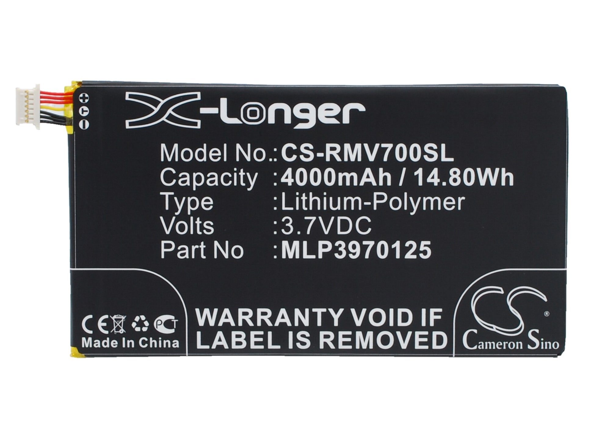 Replacement Battery for Verizon Elipsis QMV7A 7in – Tablet – 4000mAh / 3.7V - image 1