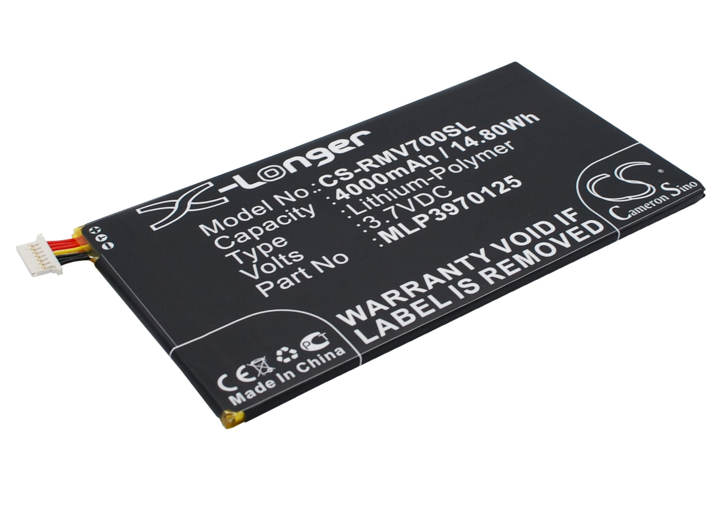 Replacement Battery for Verizon Elipsis QMV7A 7in – Tablet – 4000mAh / 3.7V - image 2