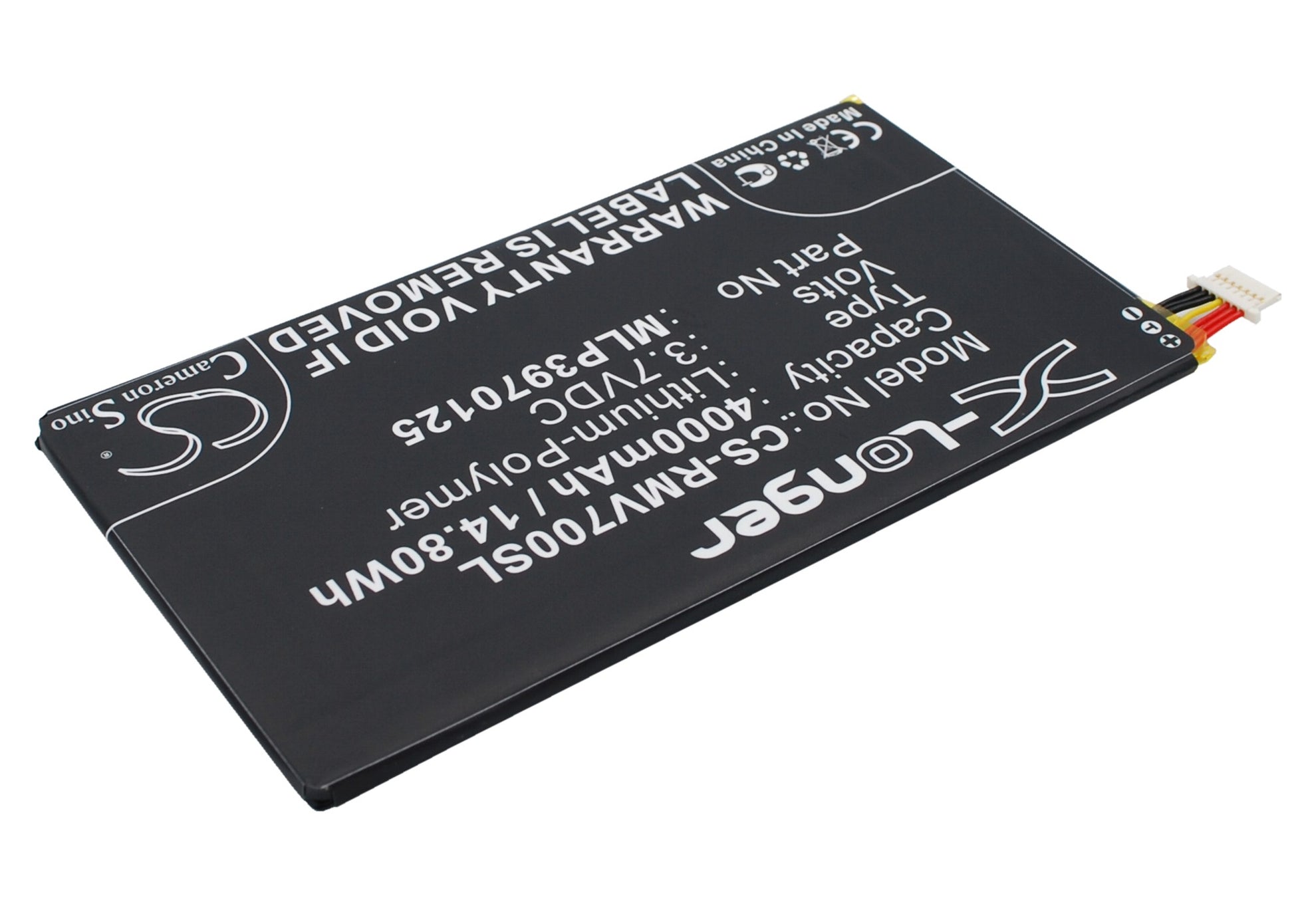 Replacement Battery for Verizon Elipsis QMV7A 7in – Tablet – 4000mAh / 3.7V - image 3