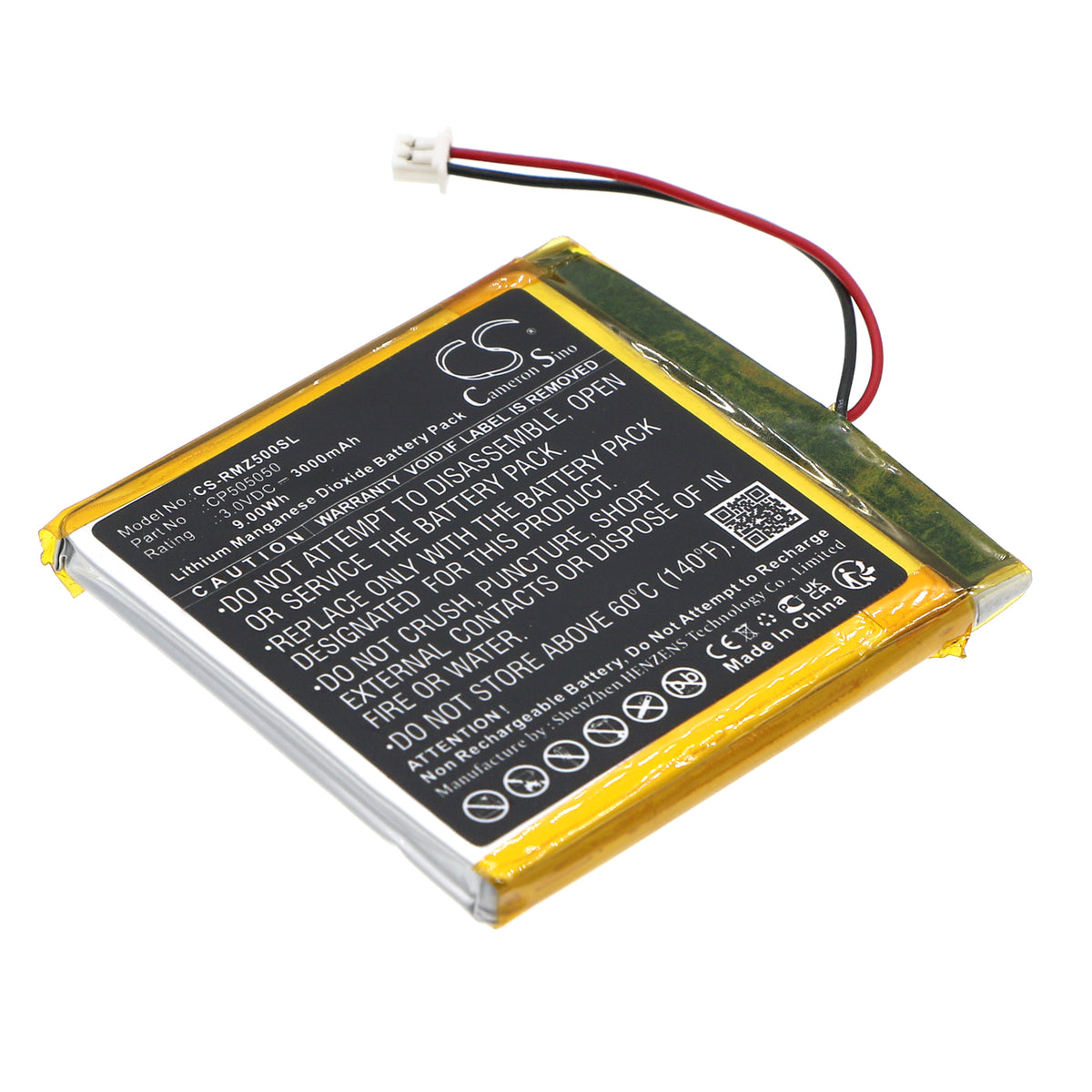 Replacement Battery for ROOMZ room sensor – Communication & Conferencing – 3000mAh / 3V