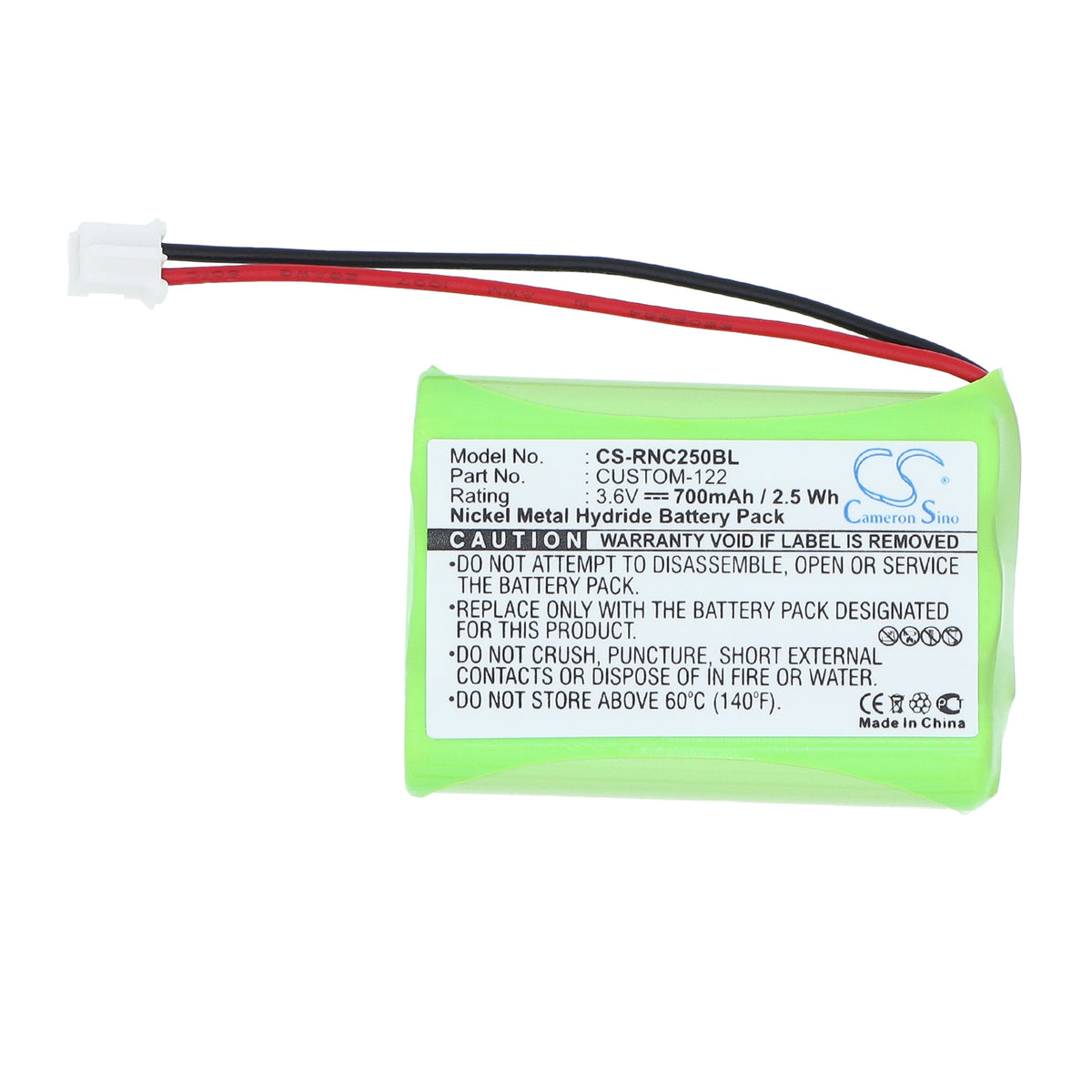 Replacement Battery for Resistacap Inc N250AAAF3WL – Payment Terminal – 700mAh / 3.6V