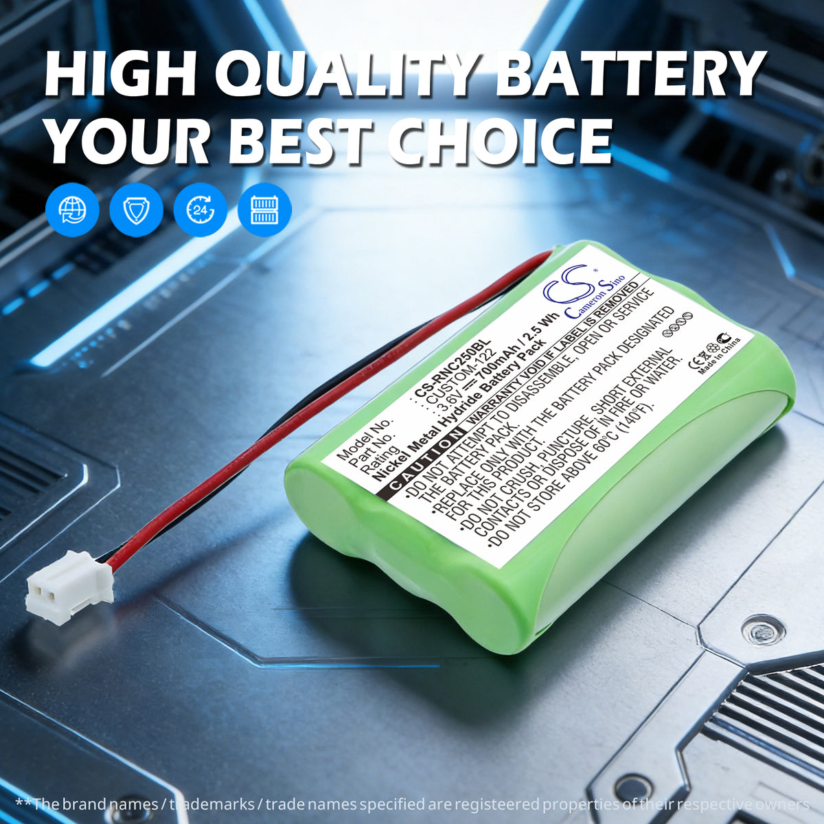 Replacement Battery for Resistacap Inc N250AAAF3WL – Payment Terminal – 700mAh / 3.6V