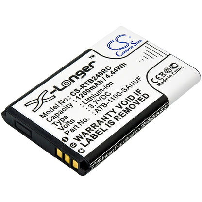 Replacement Battery for PROBAT | RTI | LeTV PRO CONTROL – Remote Control – 1200mAh / 3.7V
