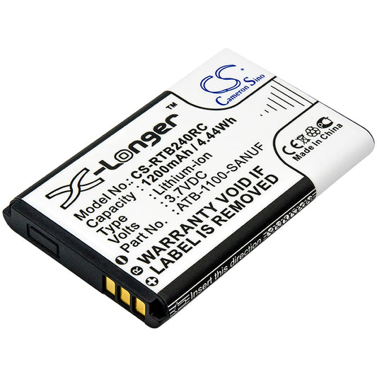 Replacement Battery for PROBAT | RTI | LeTV PRO CONTROL – Remote Control – 1200mAh / 3.7V
