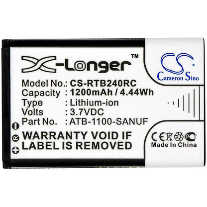 Replacement Battery for PROBAT | RTI | LeTV PRO CONTROL – Remote Control – 1200mAh / 3.7V