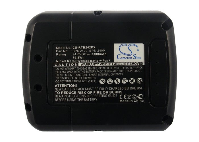 Replacement Battery for Ryobi CRH-2400RE – Power Tool – 3300mAh / 24V - image 5
