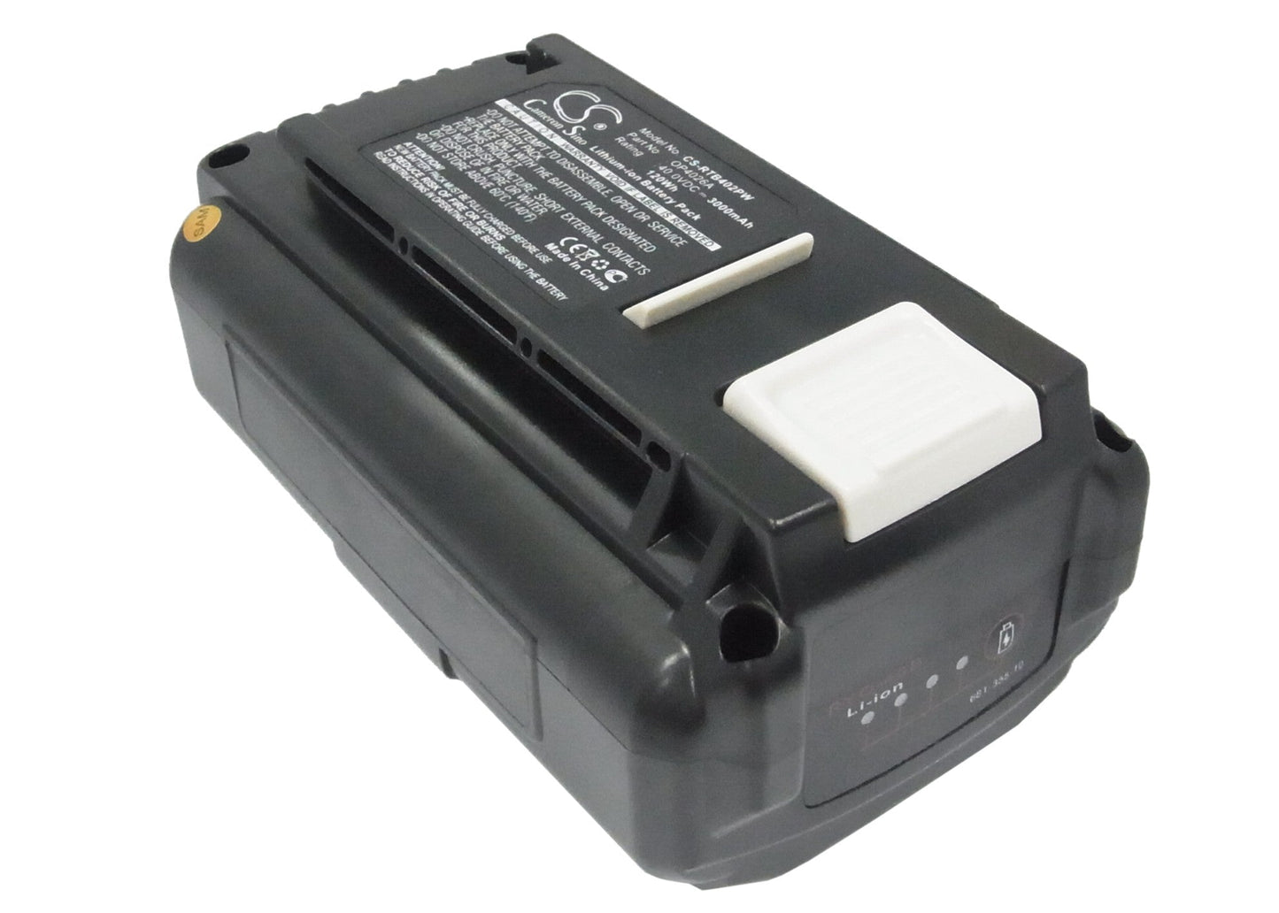 Replacement Battery for Ryobi  40V 14 IN Brushless Chain Saw – Power Tools – 3000mAh / 120.00Wh / 40.0V