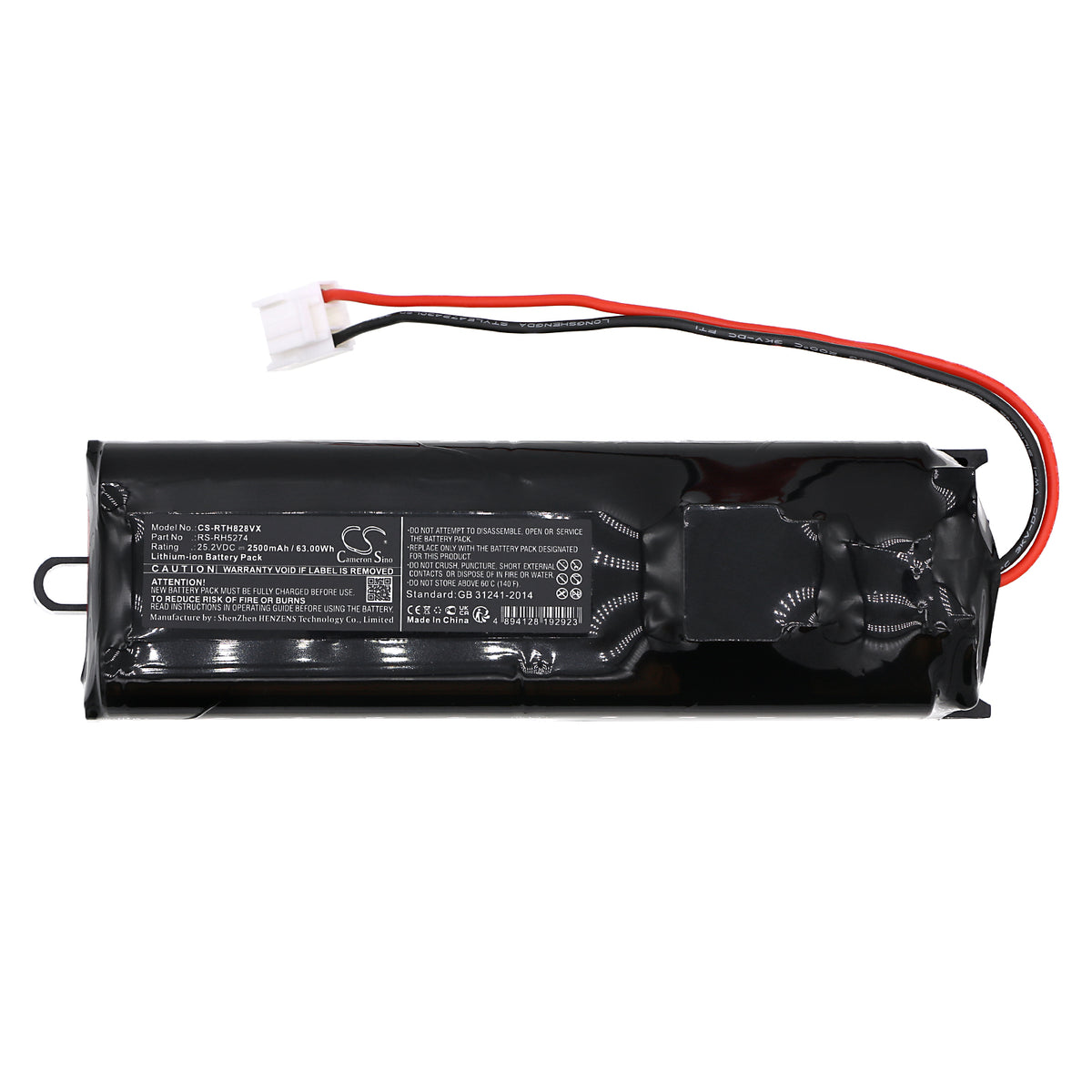 Replacement Battery for Rowenta RH8290WO – Vacuum – 2500mAh / 25.2V