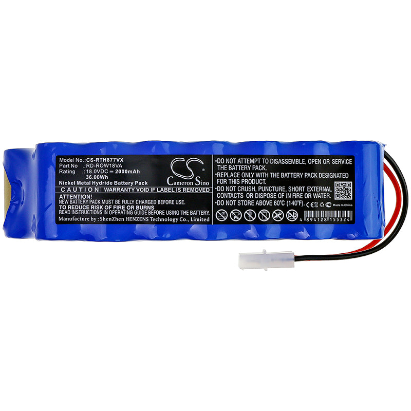 Replacement Battery for Rowenta RH8771 – Vacuum – 2000mAh / 18V