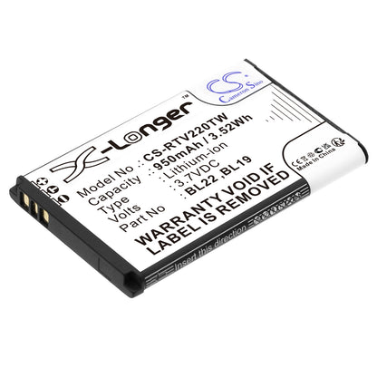 Replacement Battery for Retevis RT22 – Two-Way Radio – 950mAh / 3.7V - image 1